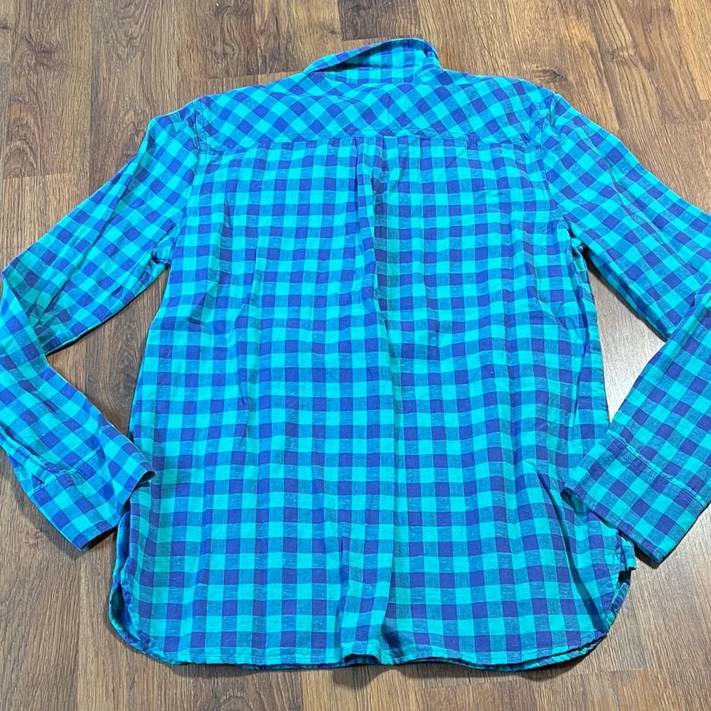 Stylish Women’s Plaid Flannel Shirt Set - Pink, Blue, Green - Picture 5 of 16